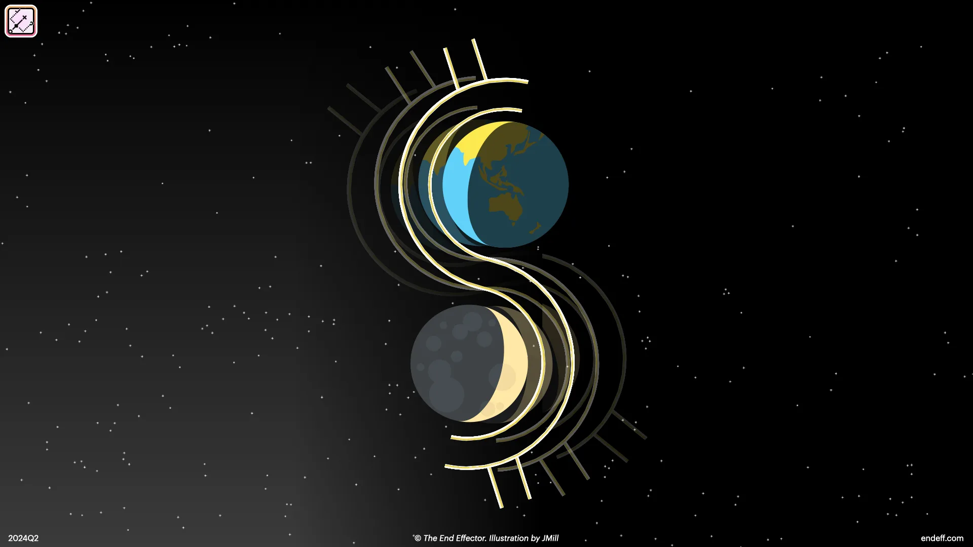 Space for Earthlings illustration for 'Space for Earth and Earth for Space'
